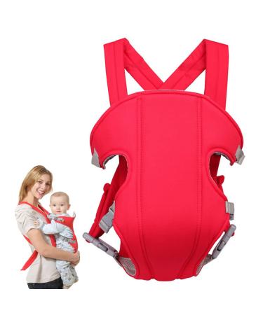 Baby Sling Carrier Xiuyer Baby Carriers from Newborn Ergonomic Breathable Infant Carrier 3-in-1 Front and Back Adjustable Baby Sling Carrier for Newborns Infants & Toddlers Red Baby Wrap Carrier