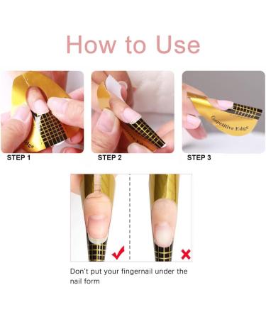 200 Pcs Nail Forms Sticker | Nail Extension Forms for Gel Builder | Acrylic UV Gel Polygel | Nail Art Essentials - Buy Online on GoSupps.com