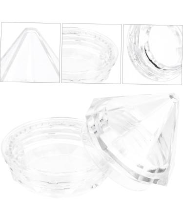 NOLITOY 60 Pcs Eye Shadow Bottle Eyeshadow Mini Empty Plastic Jars Nails Powder Boxes Blush Accessories 3x3cmx2pcs transparent colorx2pcs - Buy Online on GoSupps.com