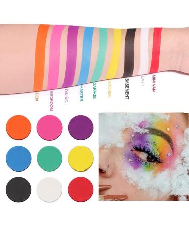 Rainbow Eyeshadow Palette - High Pigmented Colorful Eyeshadow Palette Black Red Blue Matte Eyeshadow Palette Professional Eyeshadow Cruelty-free Makeup Palette - Buy Online on GoSupps.com