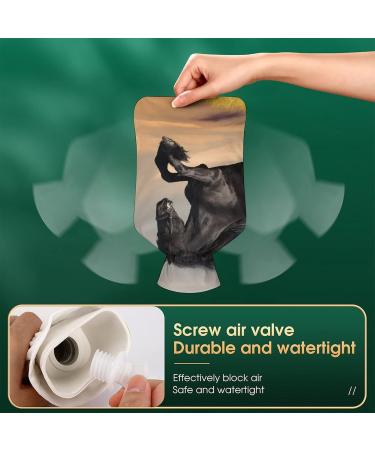 Hot Water Bottle with Lid - Rubber Horse Design for Pain Relief Cramps & Foot Warmer | Ideal Hot & Cold Therapy - Buy Online on GoSupps.com