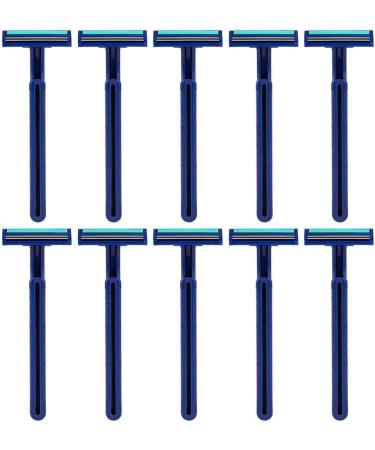 Buy Wudaizhi Men's Razor 10PCs - Portable Manual Beard Trimmer for Home & Travel - Long Handle Blue | Best International Shipping - Buy Online on GoSupps.com