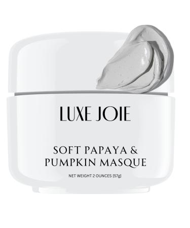 Soft Papaya and Pumpkin Masque Fruit Enzyme Mask Resurface Smooth & Minimize Large Pores Blackheads & Acne Scars - Men & Women All Skin Types