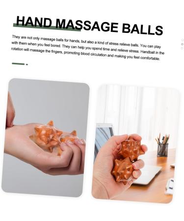 Lurrose 4-piece Massage Pearl Set | Fitness Ball & Wooden Massager for Muscle Pain Relief | Trigger Point Massage Tool | 5x5cm Plastic Roll Massage Balls - Buy Online on GoSupps.com