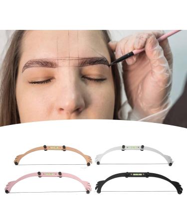 Eyebrow Line Shaping Ruler Foldable Eyebrow Bow Mapping Ruler Replaceable Cotton Thread 4 Sets for Makeup Learner for Salon - Buy Online on GoSupps.com
