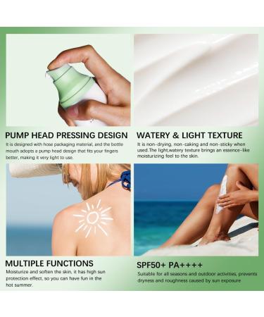 Centella Sunscreen SPF50+ PA++++ 50ml - Pure Centella Asiatica Water-Fit Sun Serum Light & Smooth Skin Protection - Buy Online on GoSupps.com