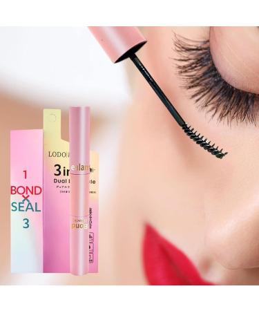 Lash Bond and Seal - Cluster Glue Mascara Long Lasting Individual Lash Mascara Glue Dual-ended Eye Lash Glue Mascara Cluster Eyelash for Women Girls Fanelod - Buy Online on GoSupps.com