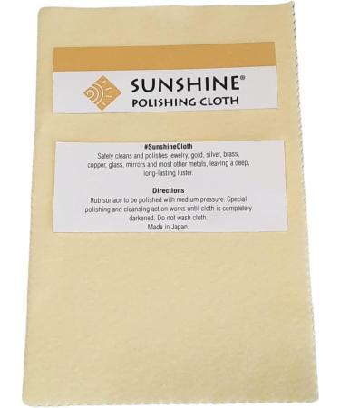 Sunshine Polishing Cloth - Ideal for Sterling Silver, Gold, Brass, and Copper Jewelry - Buy Online on GoSupps.com