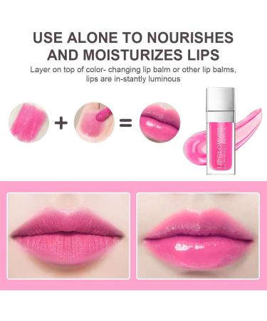 AOOWU Tinted Plumping Lip Oil | Long-Lasting Hydrating Lip Gloss - Raspberry Red - Buy Online on GoSupps.com