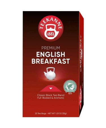 Teekanne TEEKANNE Pack of 20 Premium Black Tea Bags in English BREAKFAST - 20 x 1.75g - Contents: 1 pack of 20 tea bags