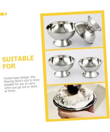PopetPop High Impact Shell Shaving Container - Rustproof Steel & Ceramic Shaving Soap Bowl for Mustache & Hair Removal - International Shipping Available - Buy Online on GoSupps.com