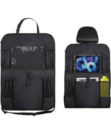 Mayokiaar Large Capacity Car Seat Organizer - Black Oxford Cloth, Multi-Pocket Interior Accessory for Kids Travel - Practical & Multifunctional - Buy Online on GoSupps.com