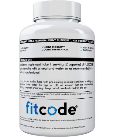 Fitcode Flexcode Ultra Premium Joint Support with Glucosamine, Turmeric, MSM & Chondroitin - 30 Servings, Gluten-Free for Men and Women - Buy Online on GoSupps.com