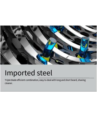 Buy Misamo Mini Reciprocating 3 Head Shaver - Portable Fully Washable Men's Electric Shaver in Royal Blue - Durable & Ideal for Travel - International Shipping Available - Buy Online on GoSupps.com