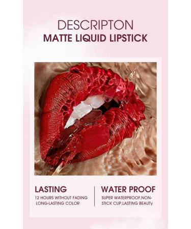  Beliky Girl 12 sets of lip pencils and lip makeup 6 sets of matte lipstick and 6 sets of long-lasting waterproof and high-quality lip makeup. - Buy Online on GoSupps.com