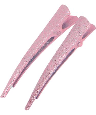Topkids Accessories 6cm Hair clips for girls Duckbill/Beak/Concorde design Sectioning Hair Clips Hair Accessories for Women Hair grips Hairdressing clips (Glitter Pink) - Buy Online on GoSupps.com