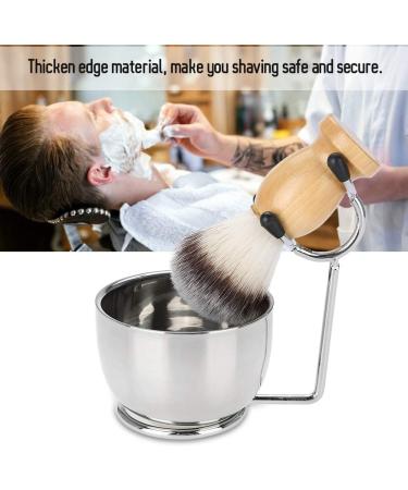 3-in-1 Shaving Brush Stand Set | Complete Shaving Kit with Soap Bowl & Stainless Steel Holder | Perfect Gift for Men - Buy Online on GoSupps.com