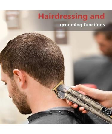 Professional Large Screen Electric Bald Head Razor - LCD Display Haircut Tool for Hairdressers | Platinum Dragon - Buy Online on GoSupps.com