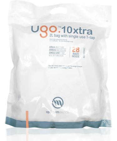 Ugo 2L Nachtf tel - Kink-Free Urine Bag/Catheter Night Bag (10-Pack) | International Shipping Available - Buy Online on GoSupps.com