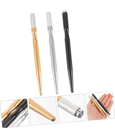 BELLIFFY 3pcs Eyebrow Pencil Tattooing Needle Holder Eyebrow Accessory Microblading Brow Pen Aluminum - Buy Online on GoSupps.com