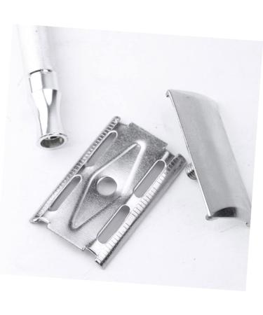 WOONEKY Manual Razor Set for Men - Hair Shaver & Mustache Trimmer - Metal Blade Compact Design 10.3x4cm - Buy Online on GoSupps.com