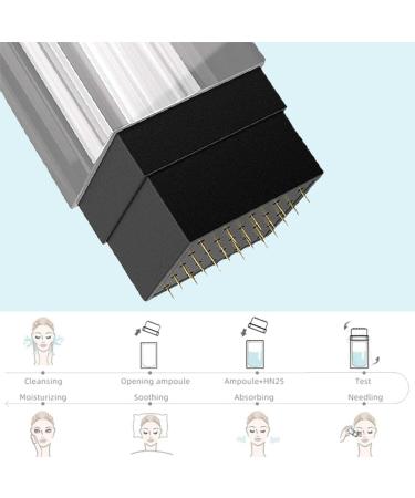 NNBHH Hydra Microneedling Derma Stamp Professional Microneedle Stamp Micro Needling Derma Roller Pen - Titanium Dermastamp 25 pin 0.5mm - Buy Online on GoSupps.com