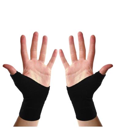 Thumb Arthritis Wrist Brace Compression Gloves Comfort Fingerless Crocheting Arthritis Support Glove Relief Carpal Tunnel and Thumb Arthritis Pain for Women(1 pair)
