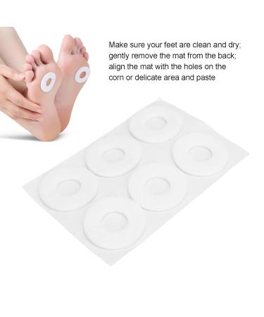 6pcs Corn Remover Foot Pads - Self-Adhesive Round Felt Callus Protection for Pain Relief - Buy Online on GoSupps.com