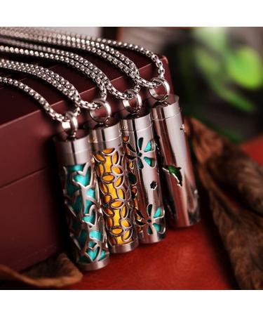 JEAN SMILE Essential Oil Necklace for Women - Aromatherapy Pendant 316L Stainless Steel Diffuser Jewelry Gift for Men & Women - Perfect for Christmas & Birthdays - Buy Online on GoSupps.com