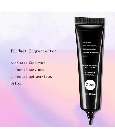  MAGIC ARMOR MAGIC ARMOR 3D Nail Art Gel 15g and Chrome Nail Powder Modeling Gel Nail Glue Builder Gel Clear Multifunctional 3D Rhinestone Glue for Nail Sculpting and Design - Buy Online on GoSupps.com