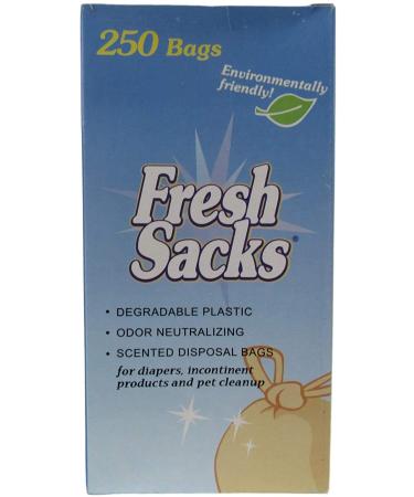 Fresh Sacks Biodegradable Diaper Disposal Bags, Roll of 250