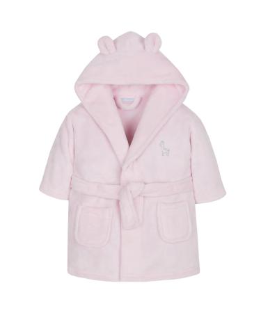 Baby Boy Girl Babies Dressing Gown Robe Plush Fleece Velvet Soft Cosy Warm Gift 4-5 Years Pink