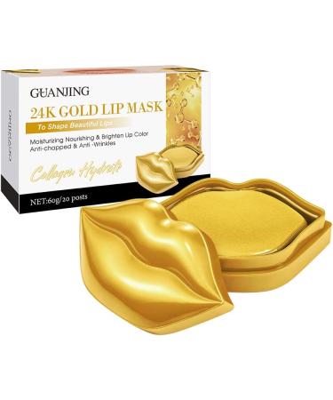 24K Gold Lip Mask Moisturizing Lip Mask Nourishing & Brighten Lip Color Anti-Chapped & Anti-wrinkles Hydrate and protect against the sun's UV rays-20 pots- - Buy Online on GoSupps.com
