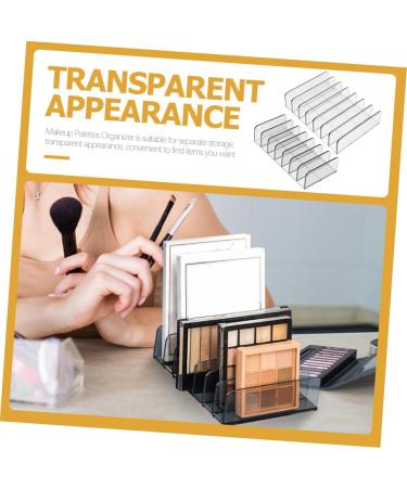 FRCOLOR 6 Pcs Cosmetic Storage Box Gray Eyeshadow Clear Eyeshadow Organizer Makeup Pallet Organizer Shell - Buy Online on GoSupps.com