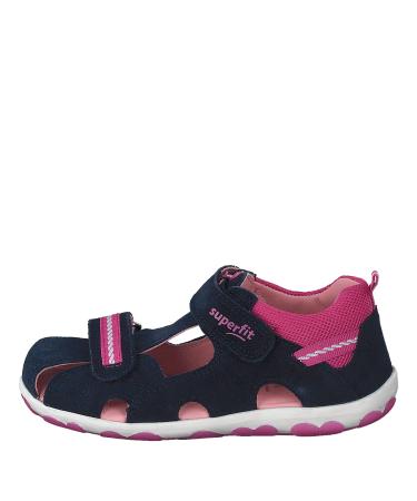 Superfit Girl's Fanni Sandals 4.5 UK Child Blue Pink