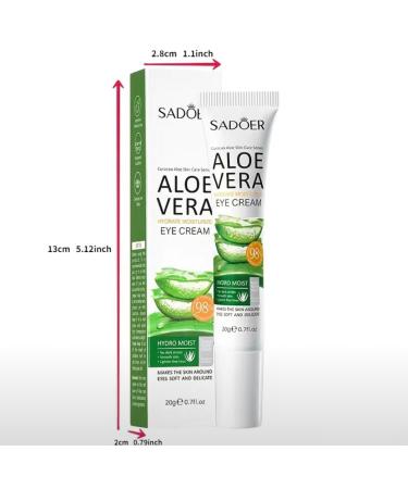 Shop Aloe Vera Eye Cream - Hydrating & Soothing for All Skin Types | International Shipping Available - Buy Online on GoSupps.com