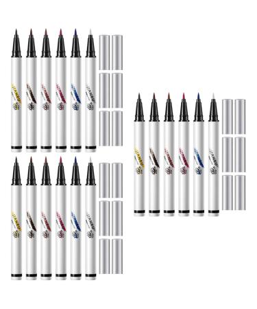 FRCOLOR 18 Pcs 4 in One Makeup Pen Colored Eyeliner Pencils Eye Makeup No Smudge Abs Miss Liquid Eyeliner