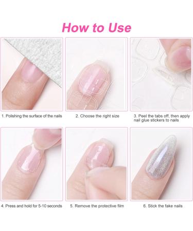 Sularpek 10 Sheets Nail Glue Sticker - 240pcs Double-Sided Adhesive Tabs for Press On Nails | Thin, Breathable, Waterproof Jelly Stickers - Buy Online on GoSupps.com