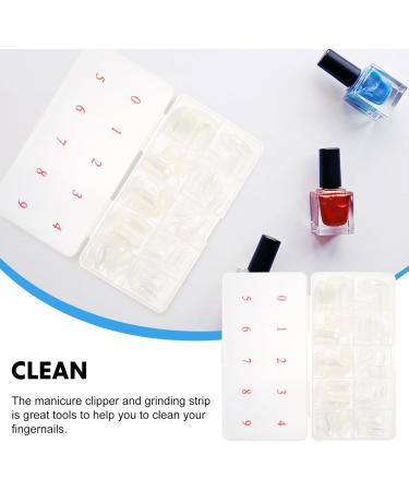 MAGICLULU French Manicure Kit 1 Set Nail Set Halloween Halloween Valentine Day Mothets Day Beginner Nail Tools French Nail Piece Acrylic Manicure Tools Nail Flakes Plastic Hallow 13X7cm Assorted Color 3 - Buy Online on GoSupps.com