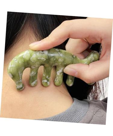 Moluckfu Jade Massage Comb | Premium Body & Scalp Massager | Handcrafted Jade Massage Device for Relaxation - Buy Online on GoSupps.com
