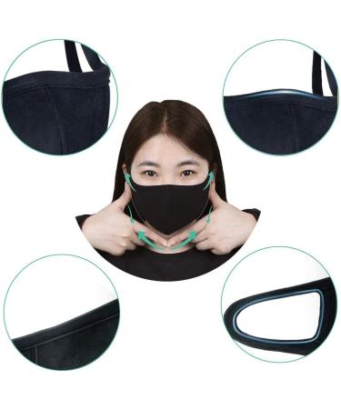 Organic Cotton Face Cover 8 Pack - Washable & Reusable Black Travel Mask with Nose Bridge Wire - Soft Cloth Masks for Men & Women - Ideal for Outdoor Use - Buy Online on GoSupps.com