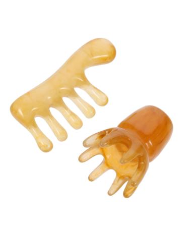 FRCOLOR 8 STK Jade Massage Comb Set - Hair & Facial Massage Tools for Relaxation & Wellness - Buy Online on GoSupps.com
