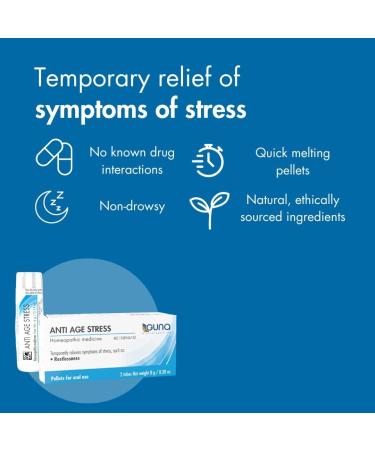Guna Anti-Age Stress Remedy - Natural Homeopathic Solution for Stress Relief - 2 Tubes - Shop Internationally - Buy Online on GoSupps.com