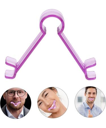 Beatifufu Lip Muscle Trainer Lift Tightener Lips Shaper Smile Corrector Face Exerciser Lift Mouth Oral Exerciser Muscle Lips Trainer Mouth Muscle Tightener Lips 9.30X7.70X1.50CM Purple - Buy Online on GoSupps.com