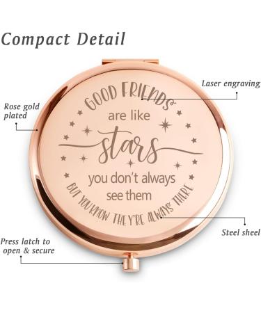 Friendship Gifts for Women  Mothers Day Birthday Gifts for Best Friends  Personalized inspirational Graduation Gifts  Unique Compact Mirror with Sentimental Quote for Her Female Bestfriend Nurse - Buy Online on GoSupps.com