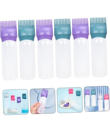 iplusmile Lot de 6 Flacons Applicateurs Peigne 100 Ml Plastique Vert Fonc et Violet Fonc pour Coloration et Huile Capillaire Usage Professionnel et Particulier pour Teinture - Buy Online on GoSupps.com