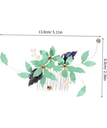 PLAFOPE Hair Comb Hair Accessories Wedding Pearl Clips for Hair Womens Hair Clips Bridal Hair Clip Pearl Hair Accessories Green Tiara Pearl Hair Clips Teasing Combs for Women Metal - Buy Online on GoSupps.com