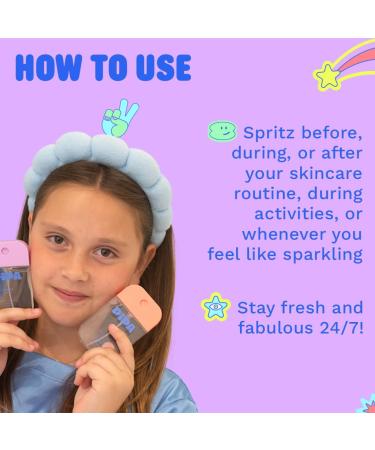 Pipa Skincare Glow Go Facial Mist 30 ml | Organic Rose Water Toner Spray | Alcohol-Free Balancing & Hydrating Face Mist for Kids & Tweens Ages 8 to 13 | Soothes & Refreshes Skin Daily Step 2: Mist - Buy Online on GoSupps.com