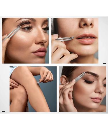 Nose Hair Trimmer for Women and Men Stainless Steel Precision Nose Hair Tweezer Ingrown Hair Tweezers Eyebrow Tweezers Eyelash Clipper Grooming Scissor Safe Round-Headed Hair Remover Tool (Silver) - Buy Online on GoSupps.com