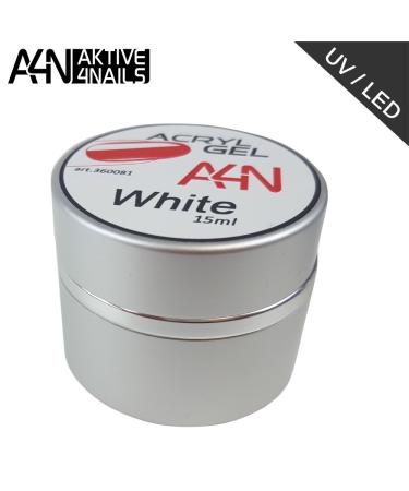 AcrylGEL White 15ml - High Viscosity Solution for French & Baby Boomer Nails | International Shipping Available - Buy Online on GoSupps.com